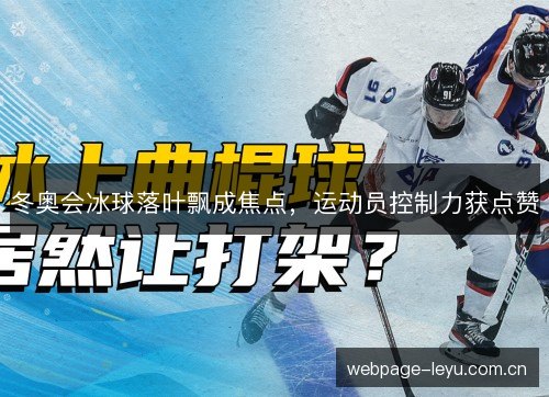 冬奥会冰球落叶飘成焦点,运动员控制力获点赞 冬奥会冰球落叶飘成焦点,运动员控制力获点赞